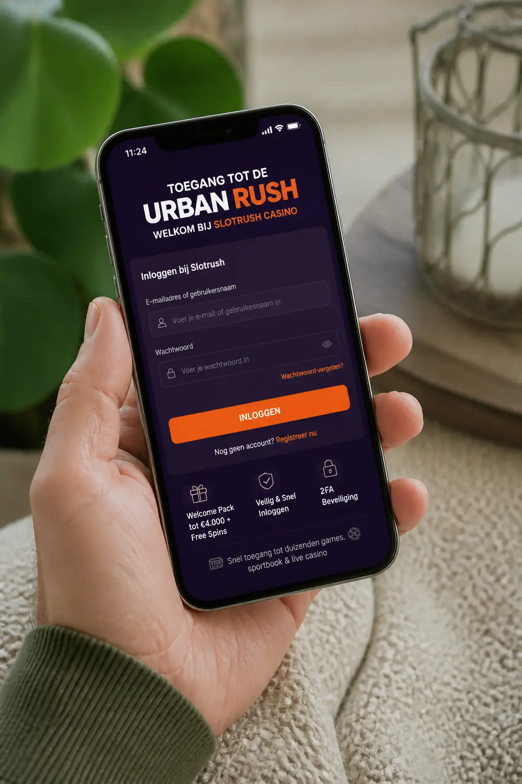 Slotrush Login — Veilig Inloggen bij Slotrush Casino visual guide for Slotrush Casino